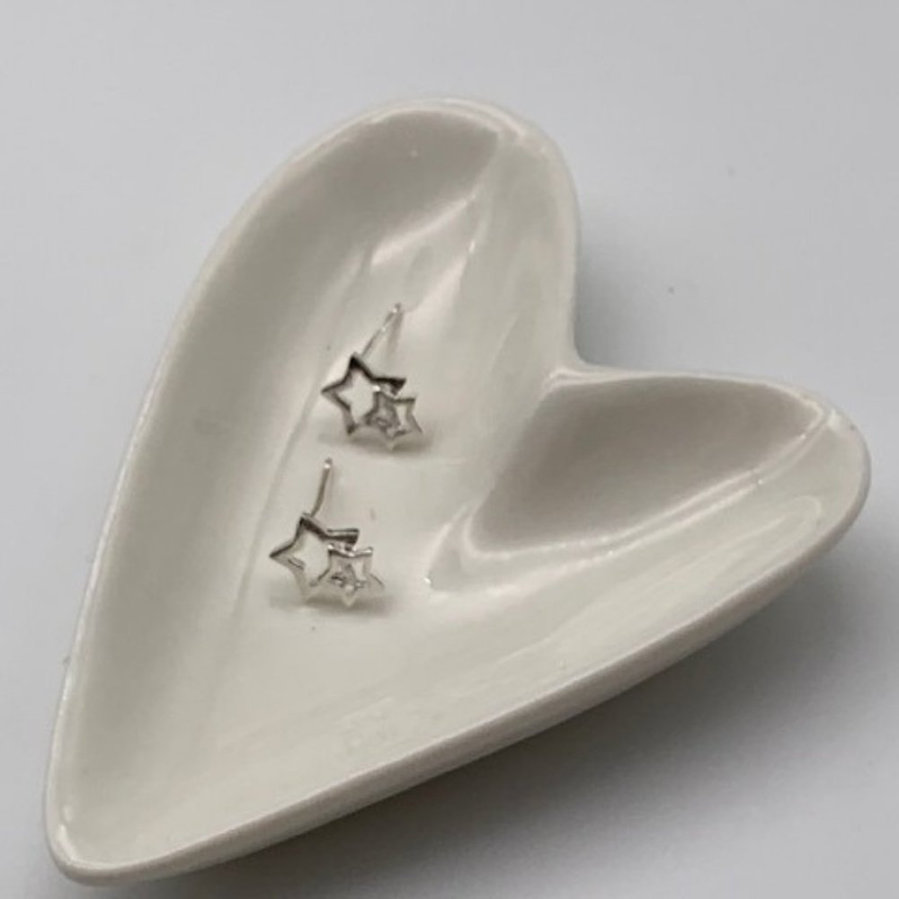 2 Star Stud Earrings